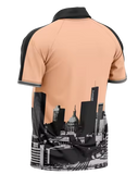 WELCOME TO ATLANTA - CUSTOM SOCCER JERSEY (PEACH, BLACK, GREY)