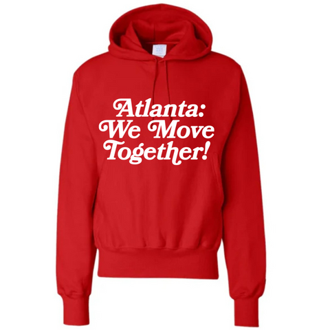 ATLANTA WE MOVE TOGETHER - LOGO HOODIE (RED/WHITE)