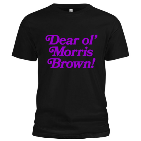 Dear Ol' Morris Brown- Logo Tee (Black/Purple)