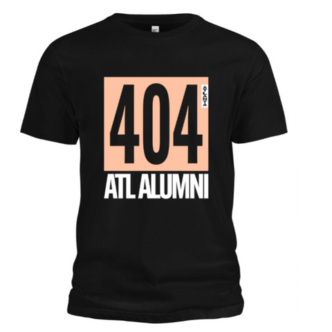 404 ATLANTA - TEE (BLACK/PEACH/WHITE)