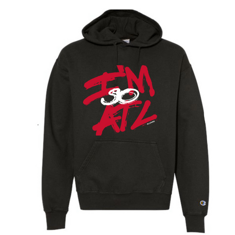 I'M SO ATL - LOGO HOODIE (BLACK/RED/WHITE)