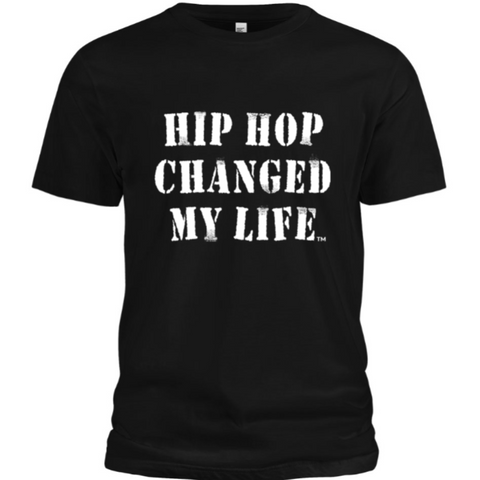 HIP HOP CHANGED MY LIFE - TEE (BLACK/WHITE)